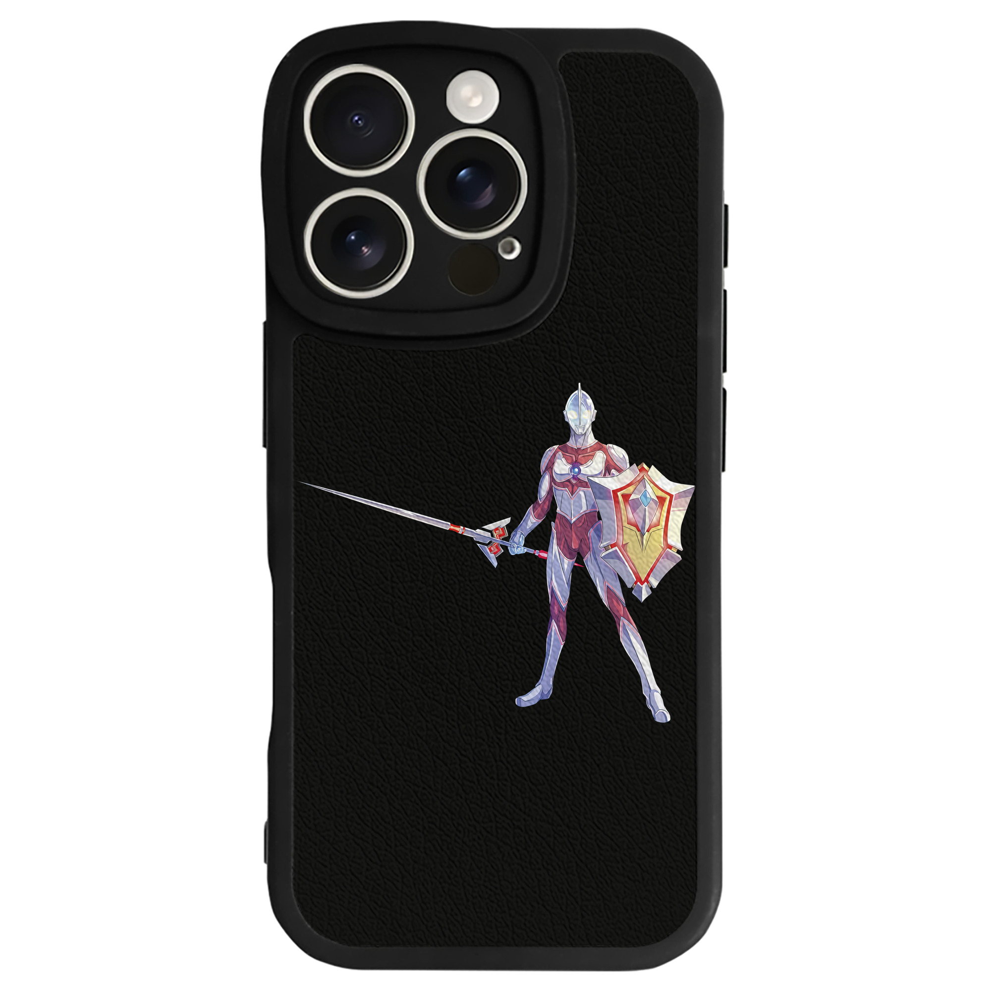 （画像用） ウルトラマン Ultraman 【iPhone 16シリーズ対応】シリコンスマホケース（レザー調） 材質：シリコン